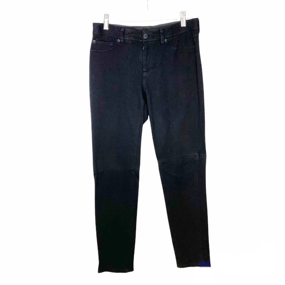 CHICO'S Black Straight Leg Mid Rise Pants 2 - Picture 2 of 13